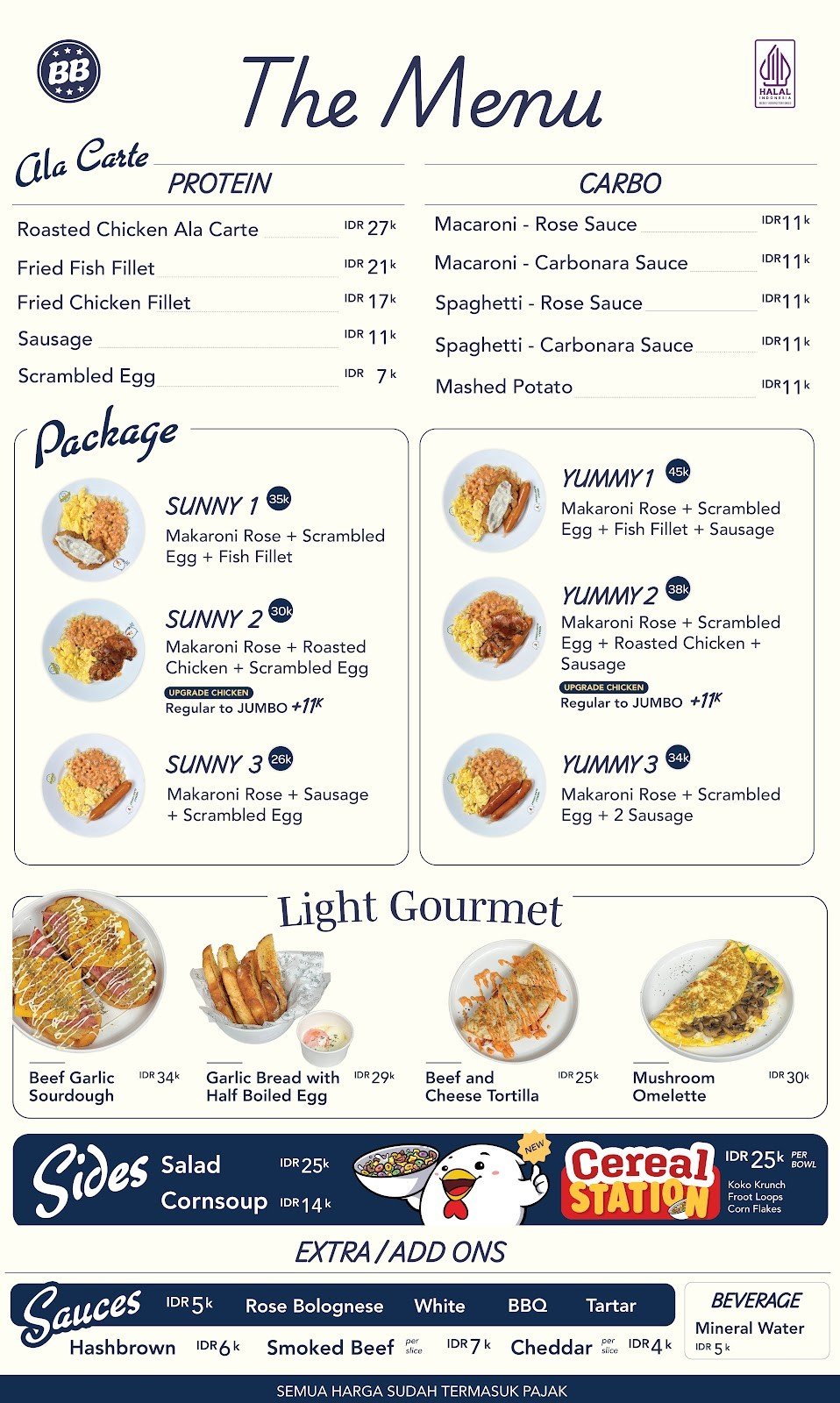 Daftar Menu Baggy Breakfast