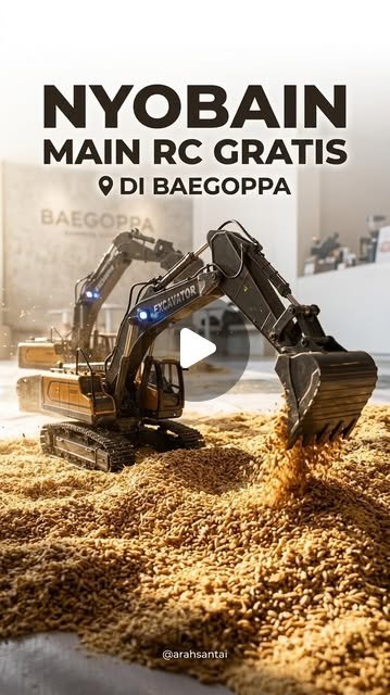 Main RC Excavator Gratis di Baegopa